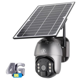 Extralink 3G/4G/LTE camera Mystic 4G PTZ with solar panel 8W, 1080p, IP66, 4x 18650 battery