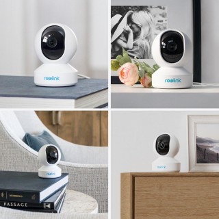 Reolink E Series E330 - 4MP Indoor Security Camera, Person/Pet Detection, Auto Tracking, 2.4/5 GHz Wi-Fi, Two-Way Audio