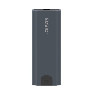 Savio M.2 SSD NVMe external drive enclosure, USB-C 3.1, AK-67, grey