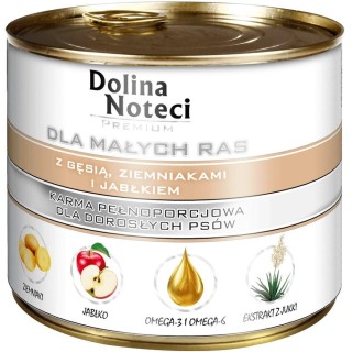DOLINA NOTECI Premium with goose, potatoe and apple Small breeds - Wet dog food - 185 g
