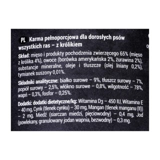 Dolina Noteci RAFI rabbit, blueberry, cranberry - Wet dog food 400 g