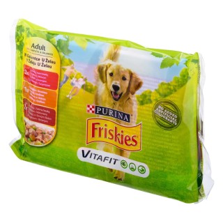 PURINA Friskies Adult - Mix in jelly - wet dog food - 4 x100 g