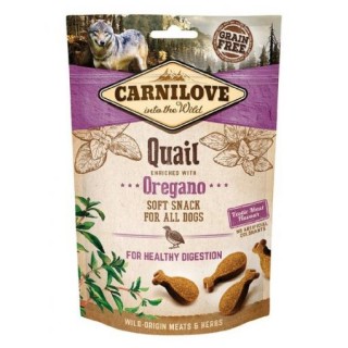 CARNILOVE Semi-Moist Snack Quail & Oregano - Dog treat with quail and oregano - 200 g