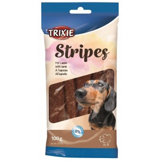 TRIXIE Stripes with lamb - Dog treat - 100g