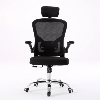 Topeshop FOTEL DORY CZERŃ office/computer chair Padded seat Mesh backrest