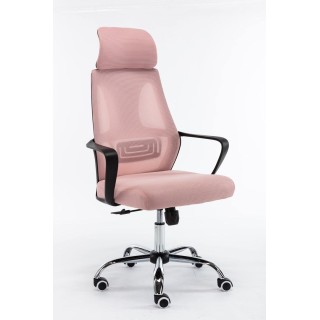 Topeshop FOTEL NIGEL RÓŻOWY office/computer chair Padded seat Mesh backrest