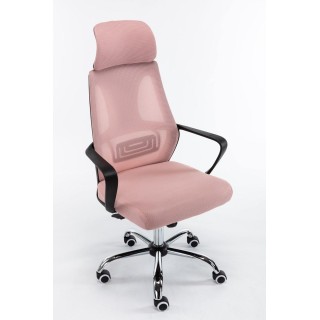 Topeshop FOTEL NIGEL RÓŻOWY office/computer chair Padded seat Mesh backrest