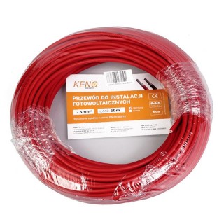 6MM2 RED CABLE, 50M PACK