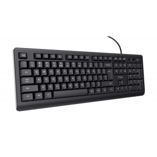 Trust TK-150 keyboard USB QWERTY Black