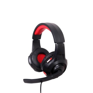 Gembird GHS-U-5.1-01 headphones/headset Wired Head-band Gaming Black, Red