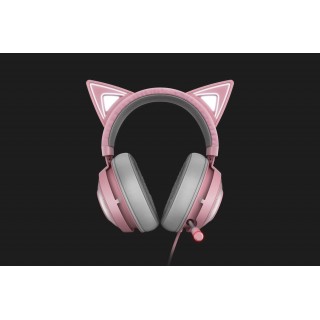 Razer Kraken Kitty Headset Wired Head-band Gaming Grey, Pink