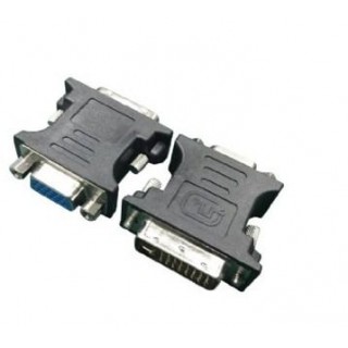 Gembird A-DVI-VGA-BK cable gender changer DVI-A VGA 15-pin Black, Metallic