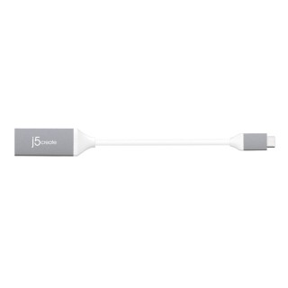 J5create USB-C to 4K HDMI Adapter (USB-C m - 4K HDMI f 10cm; colour silver white) JCA153G-N