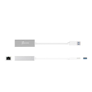 j5create USB 3.0 Gigabit Ethernet Adapter; silver JUE130-N