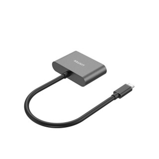 UNITEK V1168A video cable adapter USB Type-C HDMI + VGA (D-Sub) Black