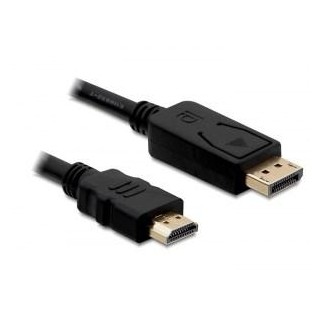 DeLOCK Cable Displayport > HDMI m/m 2m Black