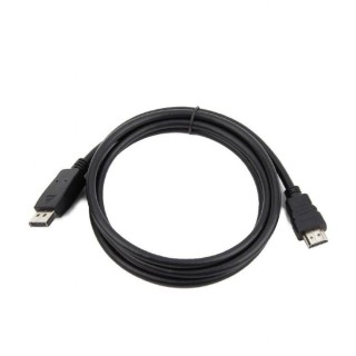 Gembird CC-DP-HDMI-10M DisplayPort to HDMI cable (not bi-directional), 10m, black