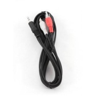 Gembird 2.5m, 3.5mm/2xRCA, M/M audio cable Black, Red, White
