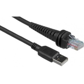 Cable: USB, black, Type A, 3m (9.8'), straight, 5V host power, Industrial grade with Ferrite