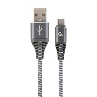 Gembird CC-USB2B-AMCM-1M-WB2 USB cable 1m USB 2.0 USB A USB C Grey, White