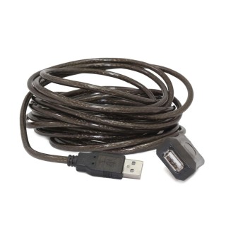 Gembird USB A/USB A M/F 5m USB cable USB 2.0 Black
