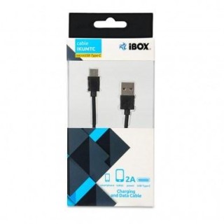 iBox IKUMTC USB cable 1 m USB 3.2 Gen 1 (3.1 Gen 1) USB A USB C Black