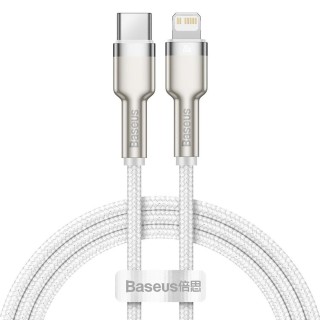 USB-C cable to Lightning Baseus Cafule, White, Power Delivery, 20W, 1m (white)