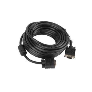 Lanberg CA-VGAC-10CC-0100-B VGA cable 10 m VGA (D-Sub) Black