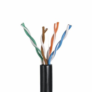 Q-LANTEC KIU5OUTS305Q networking cable 305 m Cat5e U/UTP (UTP) Black
