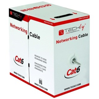 Techly U/UTP Hank Cable Cat.6 CCA 305m Solid Grey