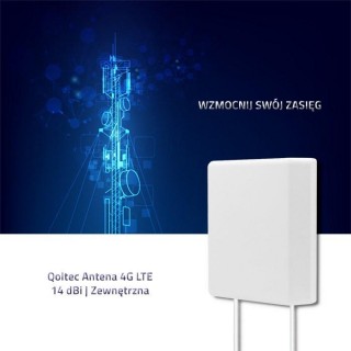 Qoltec 4G LTE Antenna | 14 dBi | External