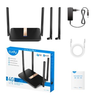 Cudy LT500D wireless router Fast Ethernet Dual-band (2.4 GHz / 5 GHz) 4G Black