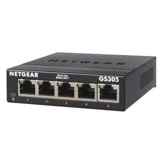 Netgear GS305 Unmanaged L2 Gigabit Ethernet (10/100/1000) Black