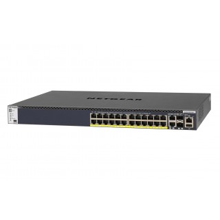 NETGEAR M4300-28G-PoE+ Managed L3 Gigabit Ethernet (10/100/1000) Power over Ethernet (PoE) 1U Black