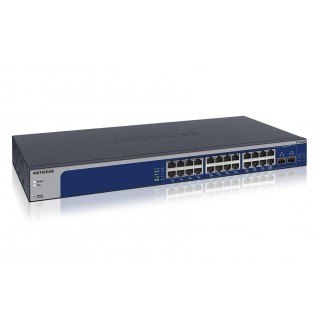 NETGEAR XS724EM Managed L2 10G Ethernet (100/1000/10000) 1U Blue, Grey