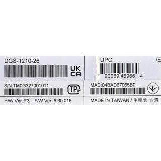 Switch D-Link DGS-1210-28/E Gigabit Ethernet (10/100/1000) Black