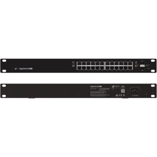 Ubiquiti EdgeSwitch 24 250W Managed L2/L3 Gigabit Ethernet (10/100/1000) Power over Ethernet (PoE) 1U Black