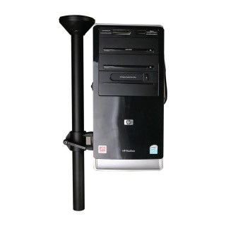 Techly ICA-CS 63 CPU holder Desk-mounted CPU holder Black