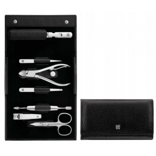 Zwilling Classic Inox Travel Set – 7-piece leather case - Black