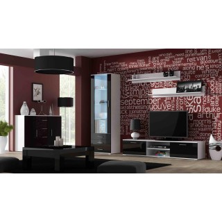 Cama living room sideboard UNI BLACK white/black gloss