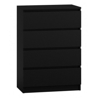 Topeshop M4 CZERŃ chest of drawers