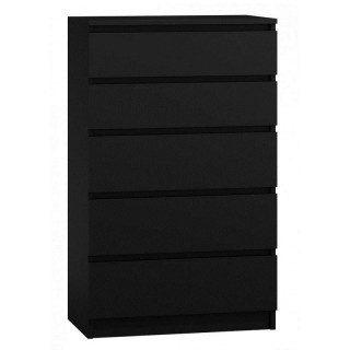 Topeshop M5 CZERŃ chest of drawers