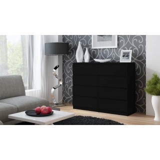 Topeshop M8 120 CZERŃ chest of drawers