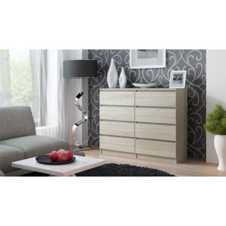 Topeshop M8 120 SONOMA chest of drawers