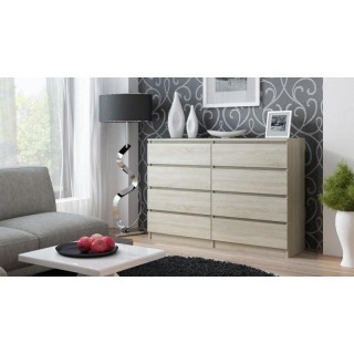 Topeshop M8 140 SONOMA chest of drawers