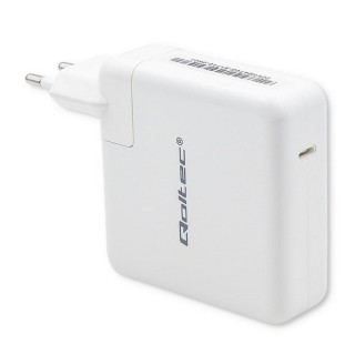 Qoltec 96W FAST Wall Charger | 5-20V | 3- 4.7A | USB C PD | White