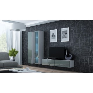 Cama Living room cabinet set VIGO 10 white/grey gloss