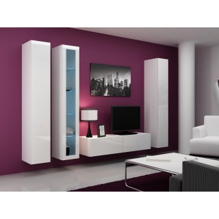 Cama Living room cabinet set VIGO 15 white/white gloss