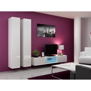 Cama Living room cabinet set VIGO 19 white/white gloss
