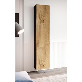 Cama full cabinet VIGO '180' 180/40/30 black/wotan oak